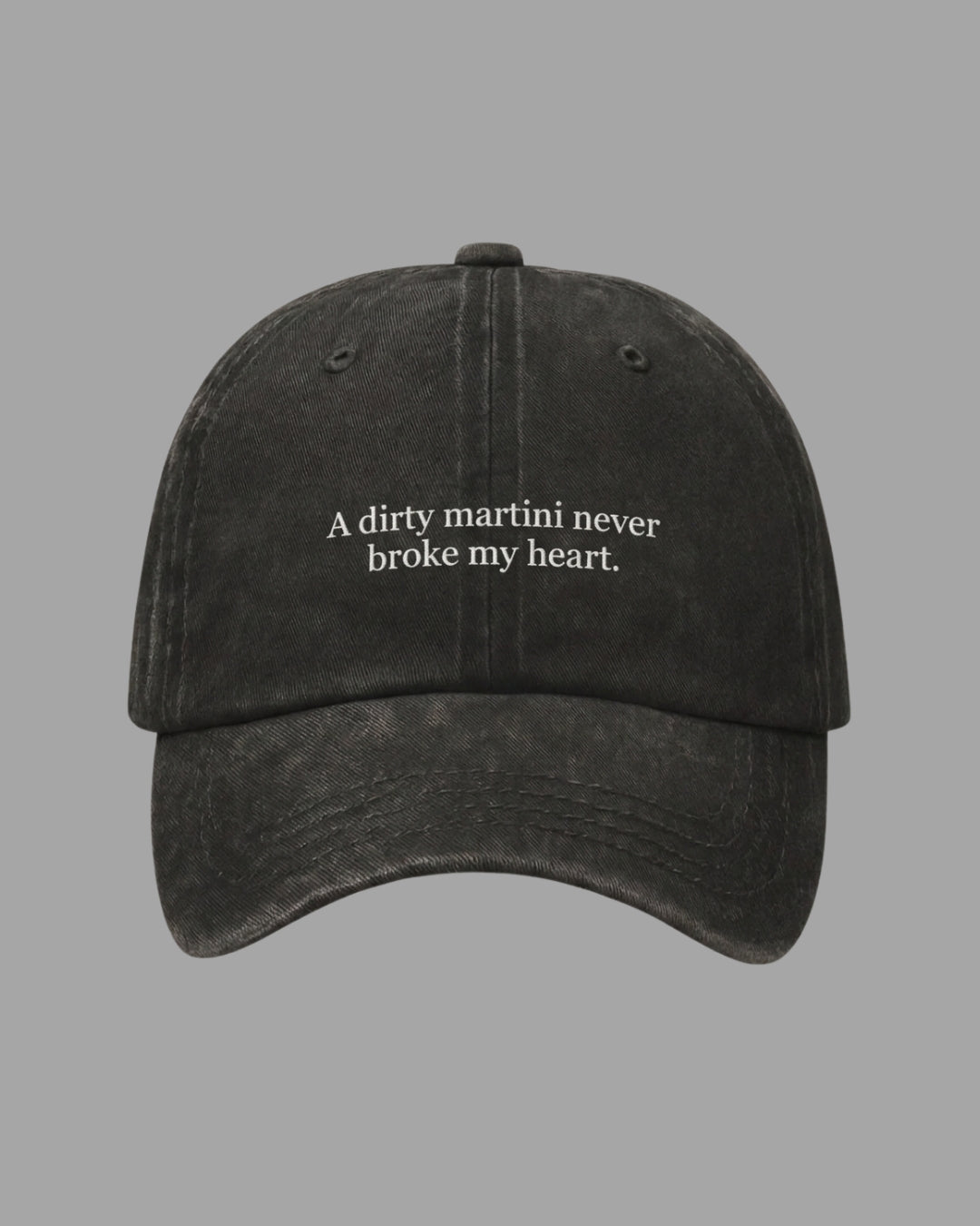 Dirty Washed Black Cap