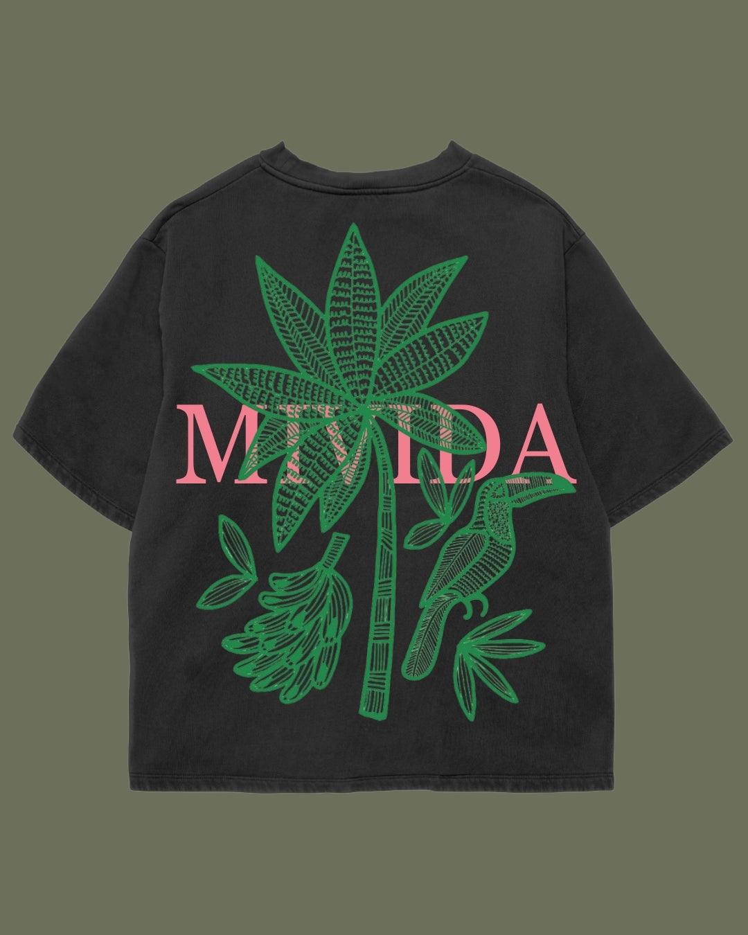 Tricou Oversized Green Tape