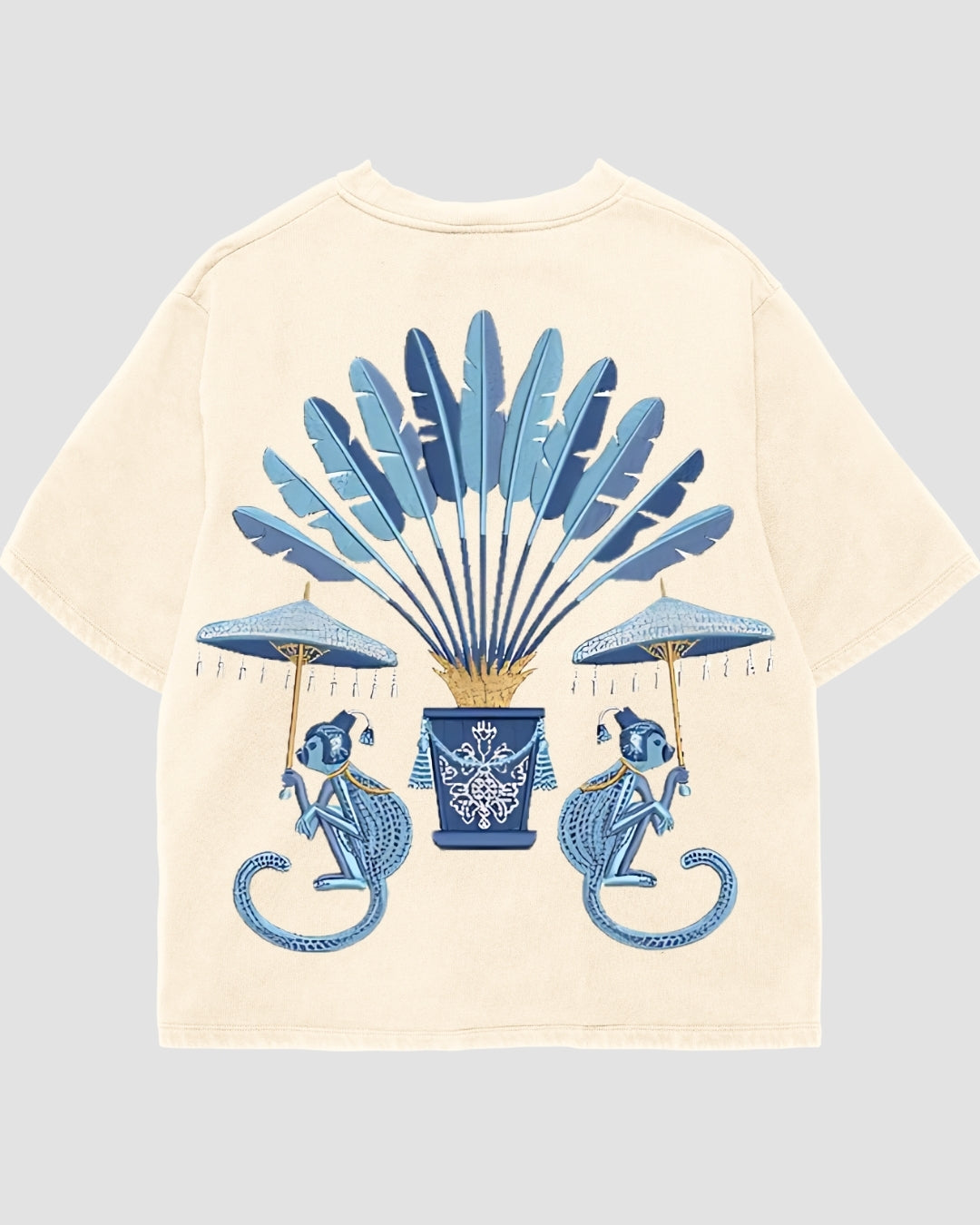 Tricou Oversized Monkey Palm