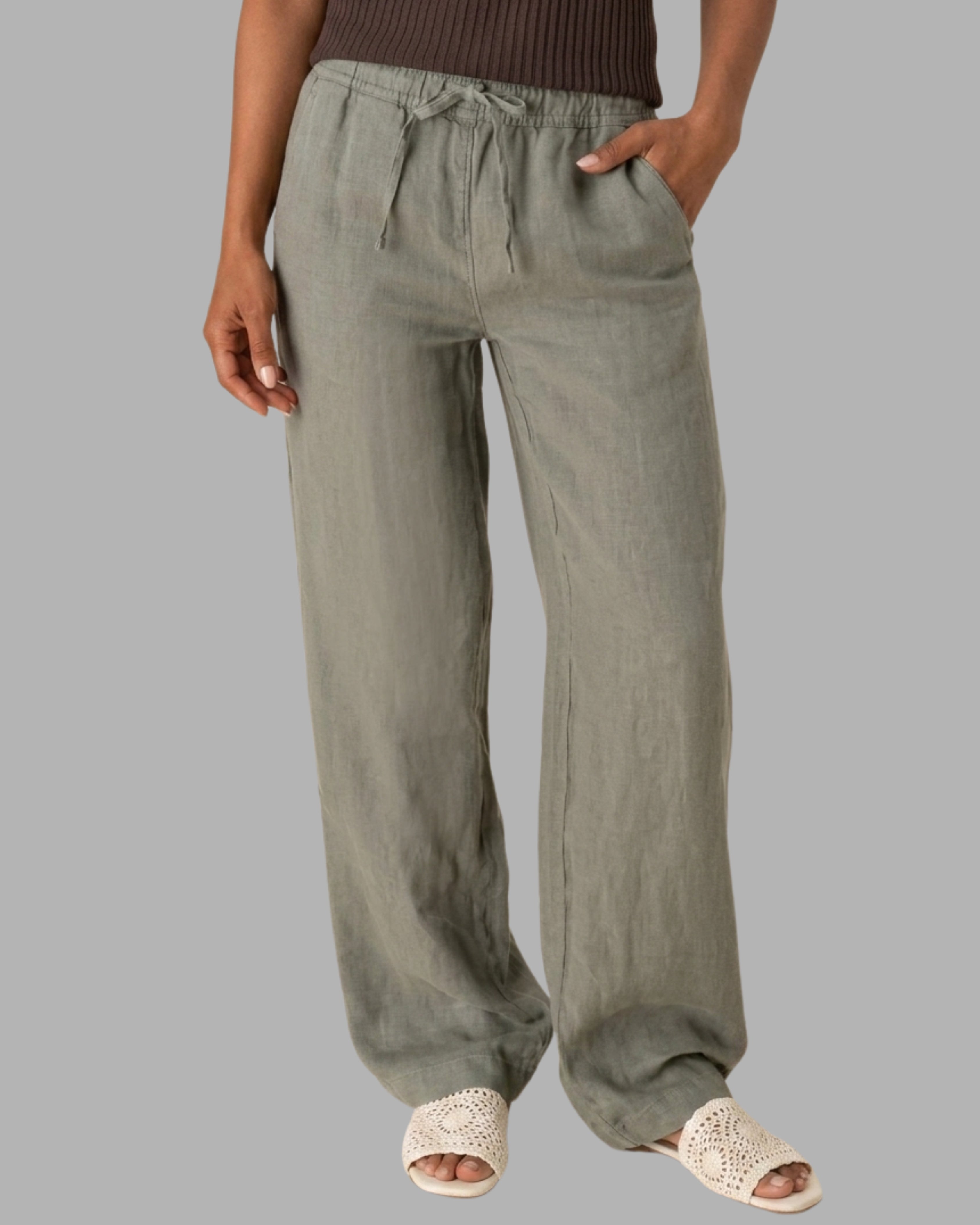 Pantaloni Lago din in