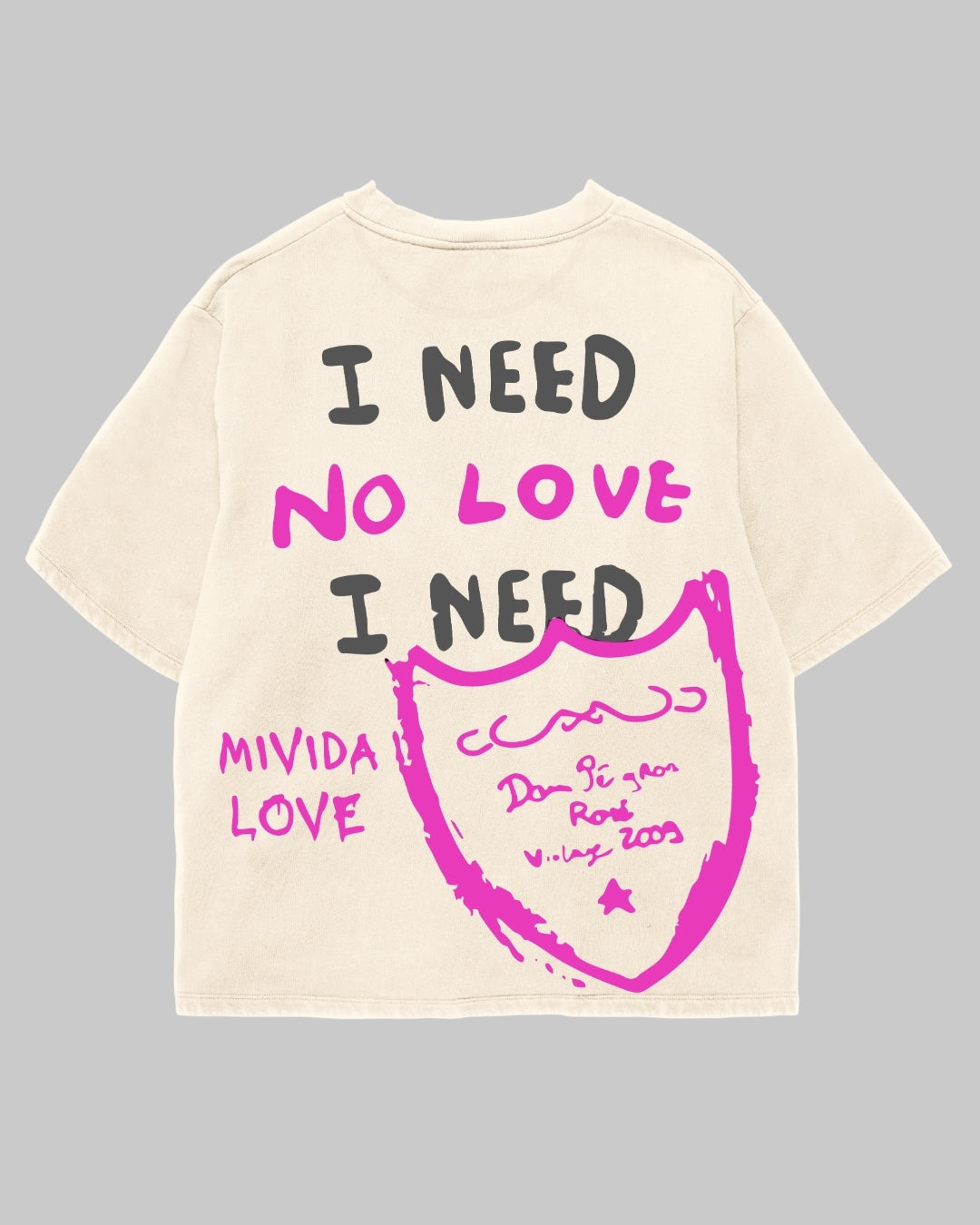 Tricou Oversized No Love